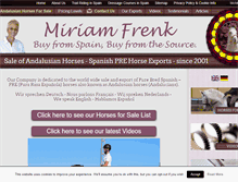Tablet Screenshot of miriamfrenk.net